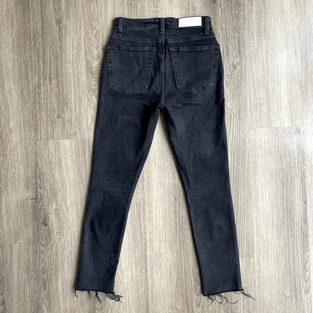 RE/DONE Originals High Rise Ankle Crop in Faded Black sz 26 - Picture 3 of 11